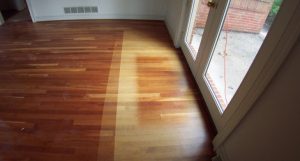 faded wood flooring